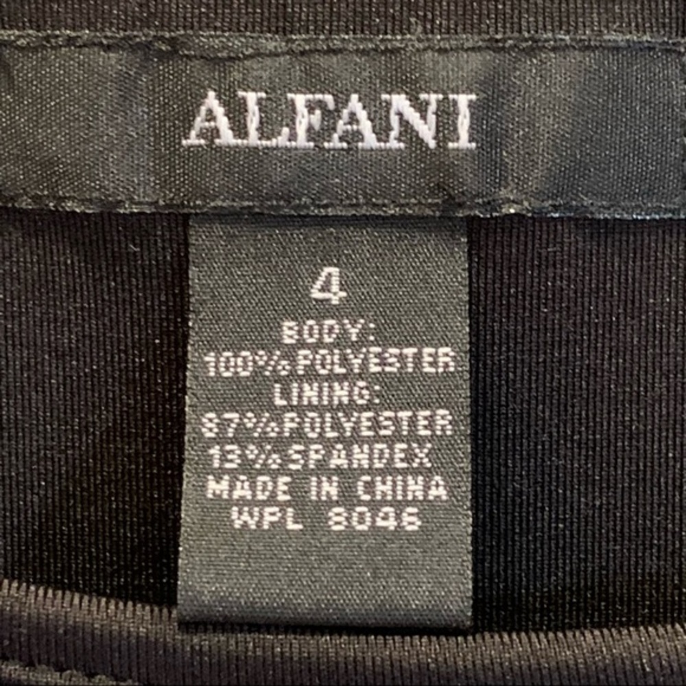Alfani Black & Green Floral Top 4 - Picture 3 of 8